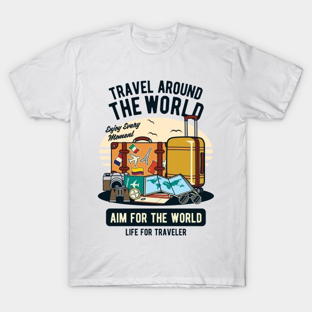 Travel around the World T-Shirt by ShirtyLife